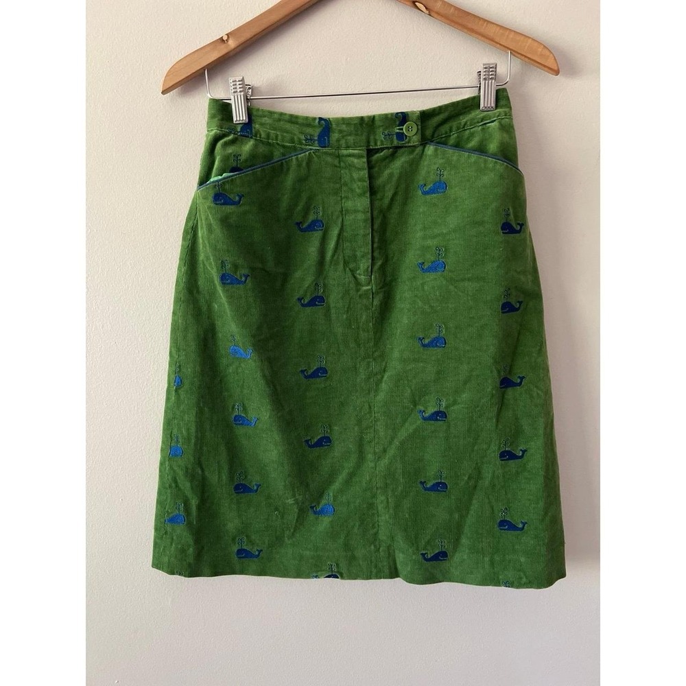 Lilly Pulitzer Vintage Corduroy Critter Skirt Size 2